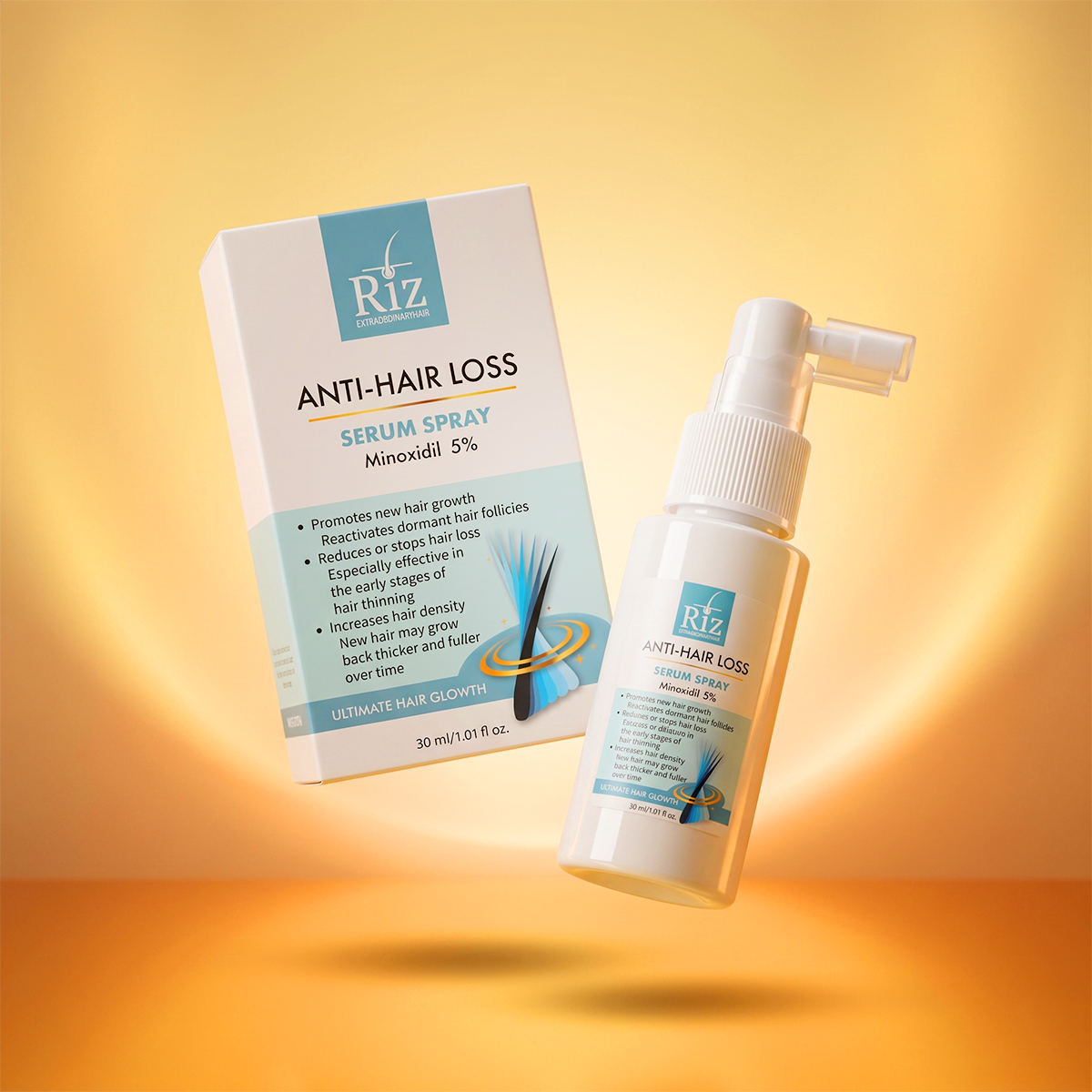 Riz Anti-Hair Loss Serum Spray Thailand original 30ml pack available in Bangladesh